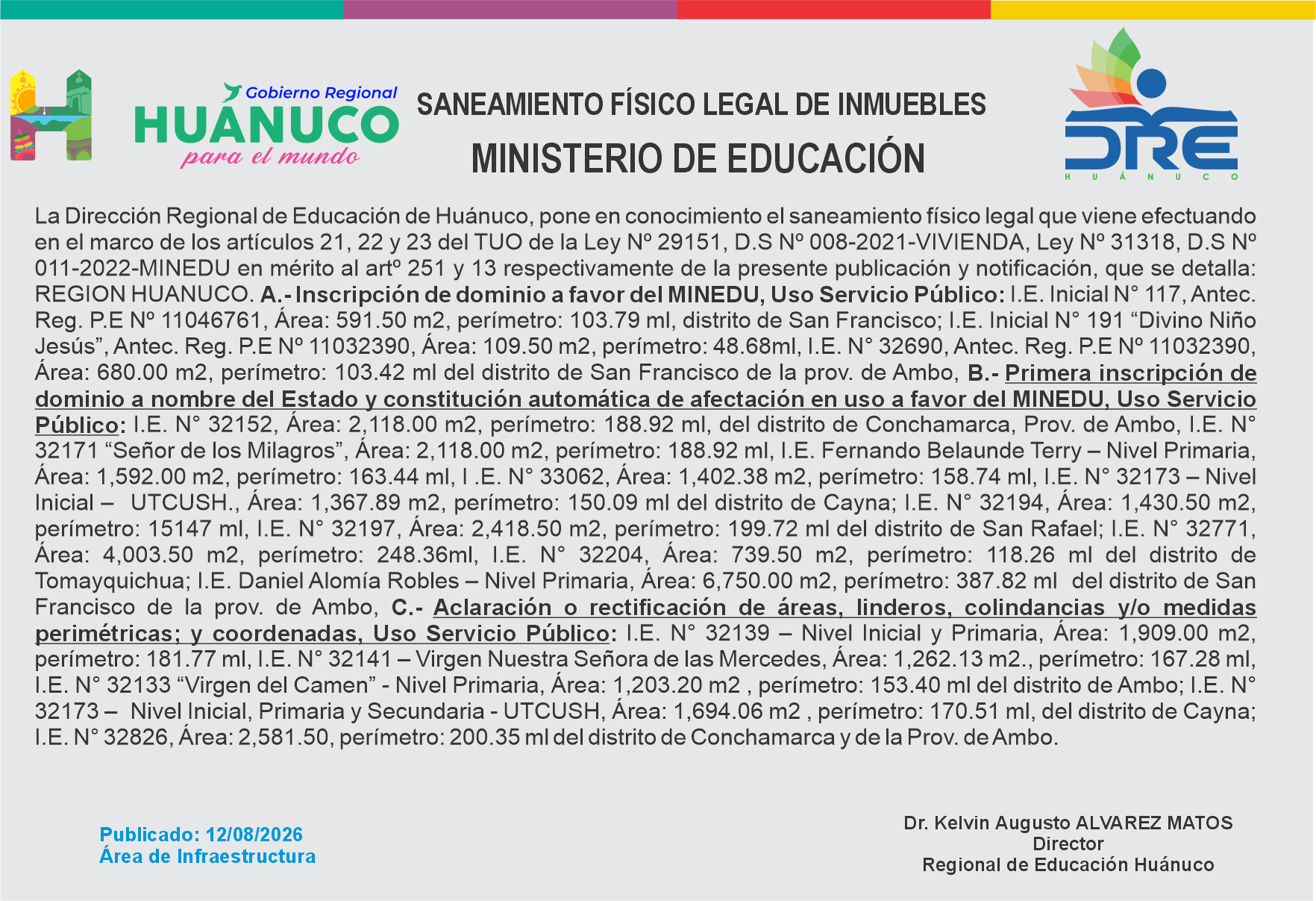 Infraestructura DRE Huánuco