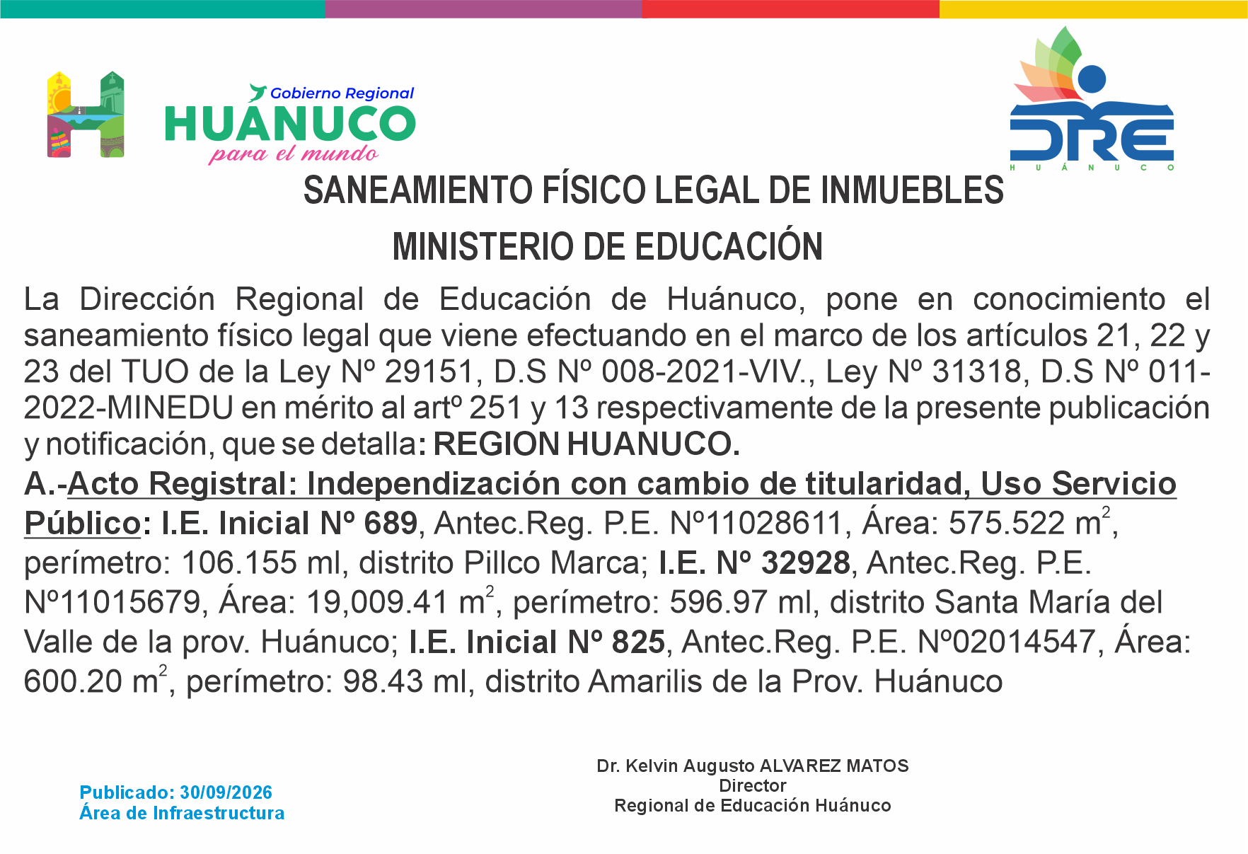 Infraestructura DRE Huánuco