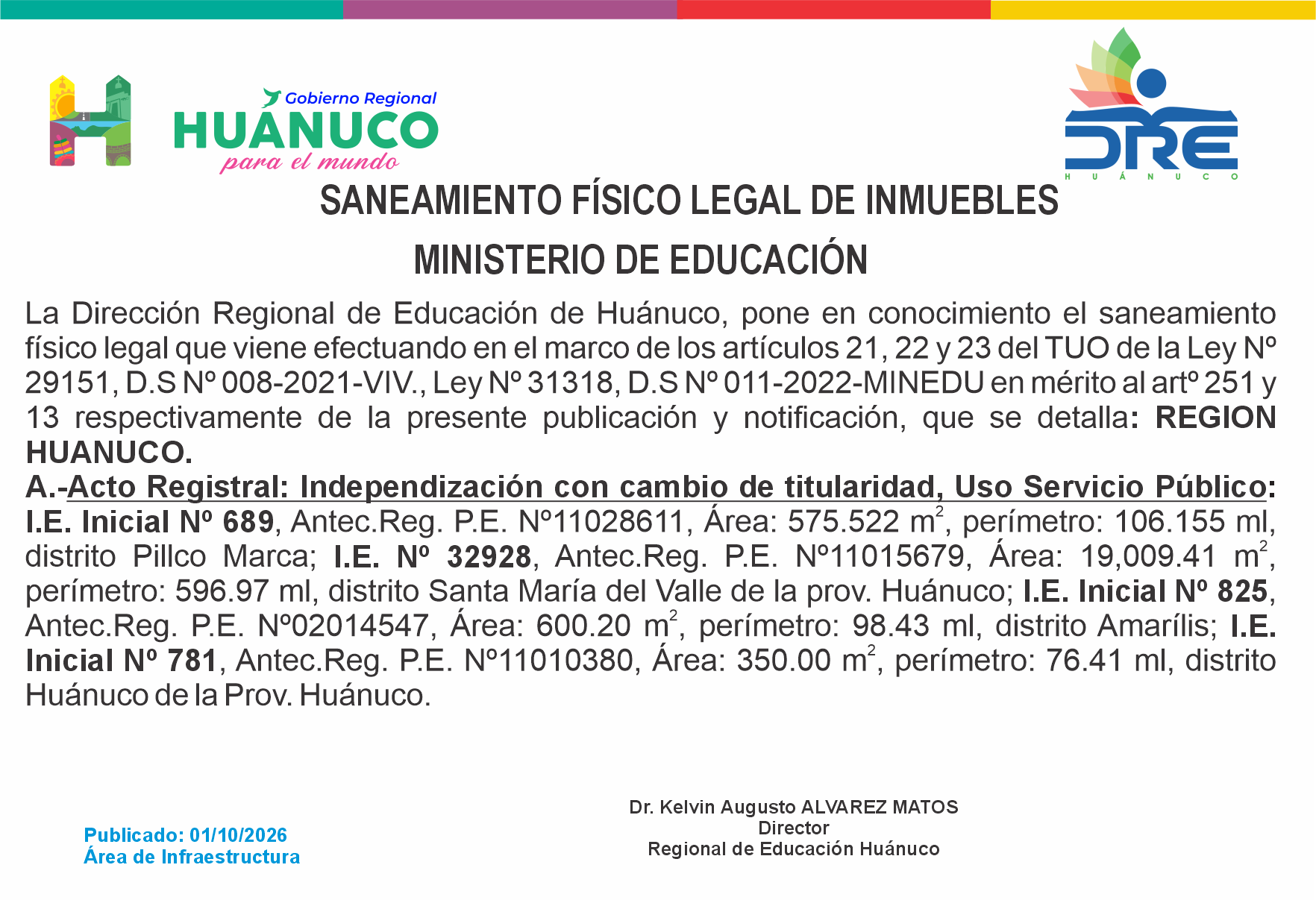 Infraestructura DRE Huánuco